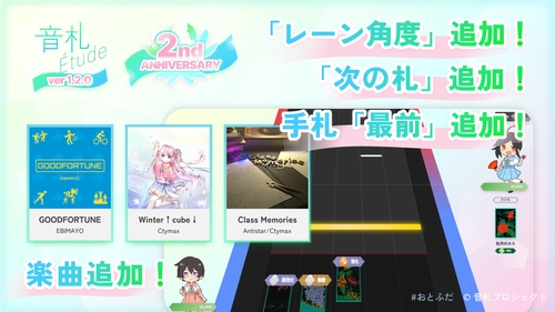 【2周年記念！】「音札Étude」ver1.2.0 アップデートのお知らせ